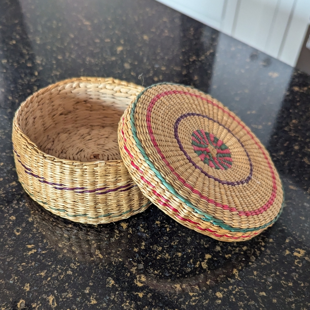 Small Lidded Basket